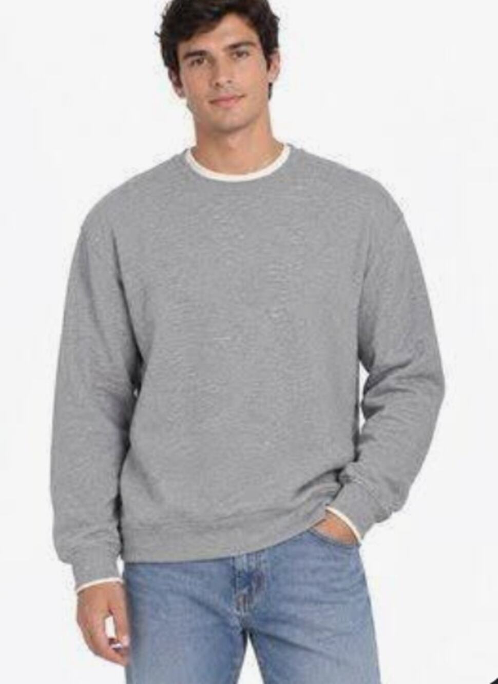 GOODFELLOW + CO. | MEN'S PULLOVER HEATHERED GREY | MEDIUM